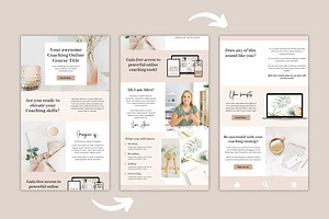 Coaching Sales Page Template Canva