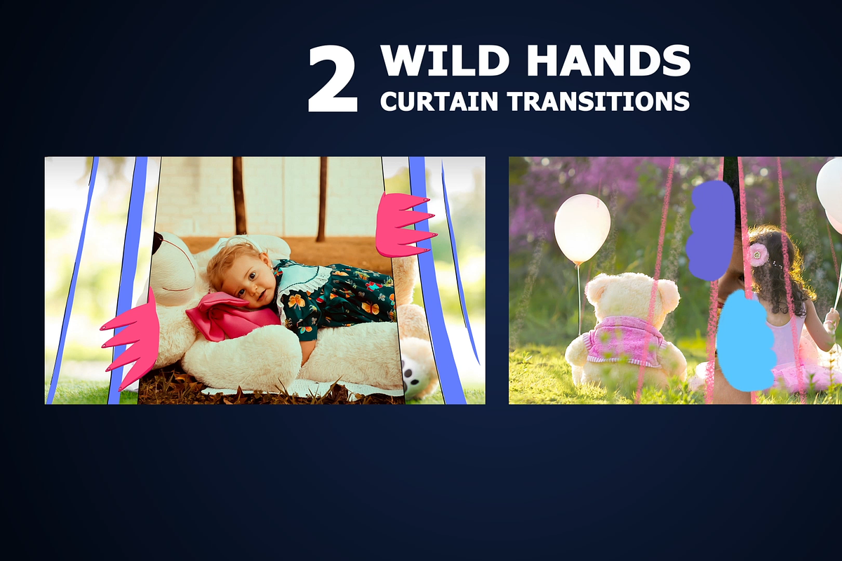 Wild Curtain Transitions | Graphics, a Background Graphic by FlashFXbox (Photo 2 of 2)