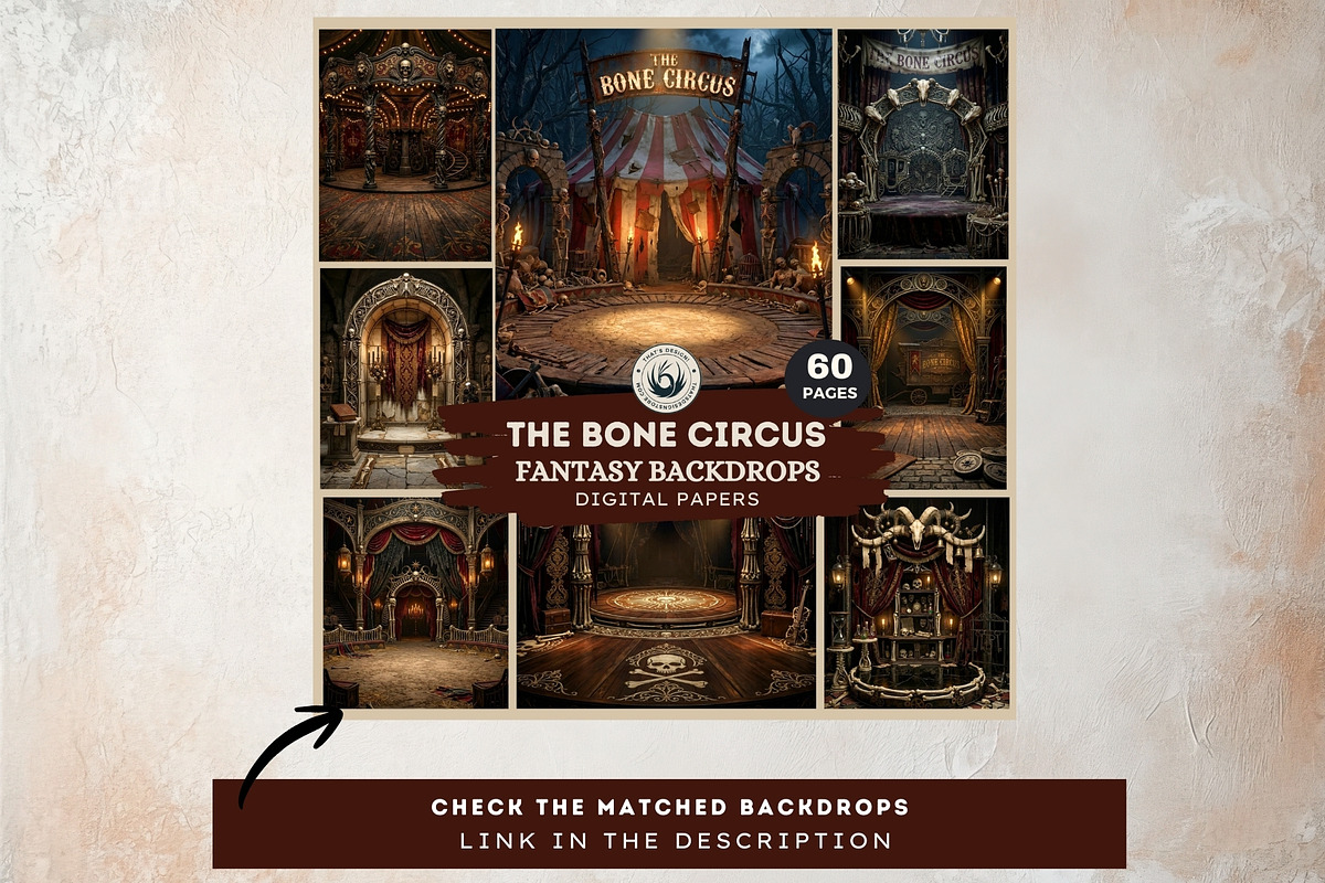 The Bone Circus Characters Cliparts, a Decorative Illustration by ThatsDesignArt (Photo 11 of 11)