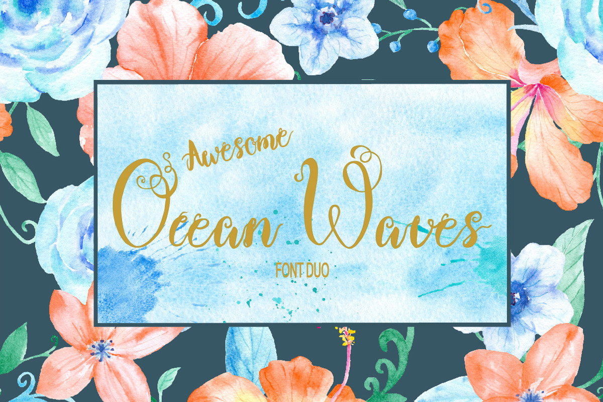 Brush Font Duo Ocean Waves