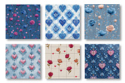 Watercolor Valentine’s Day Patterns, a Pattern Graphic by Canvas Craft (Thumbnail 3 of 4)