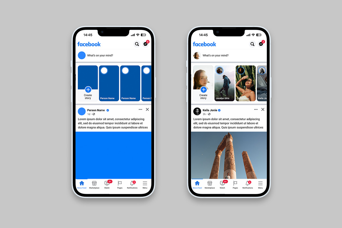 Facebook Template PSD Mockup 2024, a Social Media Template by Dilshod Sobirov (Photo 2 of 8)