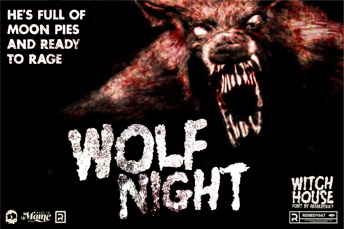 Witch House - Horror Font, a Font by Remedy667 (Photo 3 of 7)