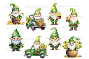 St.Patricks Day Gnome PNG Set, a Seasonal Illustration by GlamArtZhanna (Thumbnail 3 of 6)