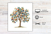 Boho Christmas Trees Clipart, an Illustration by Canvas Craft (Thumbnail 8 of 8)