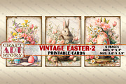 Easter collage cards Atc ACEO--2, an Object Illustration by CraftArtStory (Thumbnail 2 of 4)