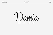 Damia Handwritting Font, a Script Font by AndriyFM (Thumbnail 1 of 6)