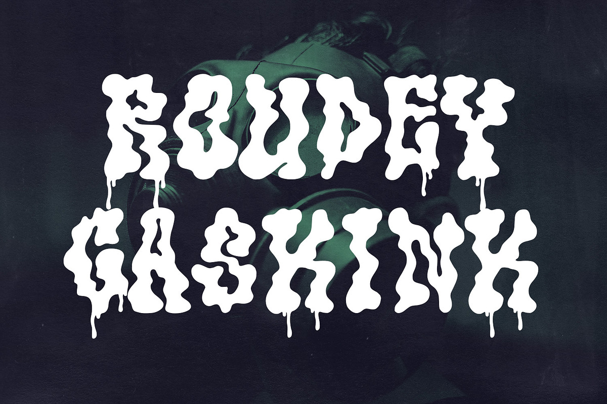 Luicoob Dripping Horror Display Font, a Handwritten Font by Maulana Creative (Photo 6 of 7)