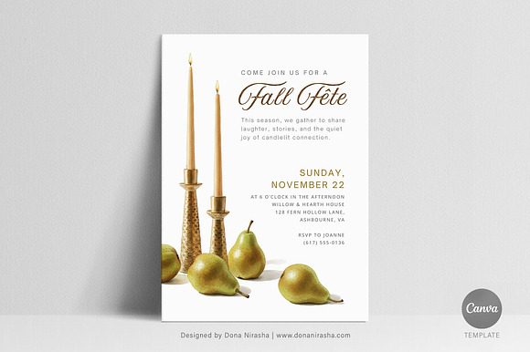 Fall Fete/Thanksgiving Canva Invite preview 7