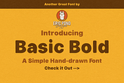 Basic Bold by Eric Pond Designs, a Sans Serif Font by Eric Pond Designs (Thumbnail 1 of 6)