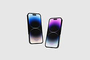 Floating iPhone 14 Mockup, an iPhone Mockup by Alhaytar (Thumbnail 1 of 3)
