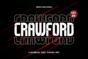 Crawford - Display Font, a Sans Serif Font by Flawless And Co