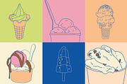 Ice Cream Doodle Illustration Kit, a Food Illustration by Chaka_32 (Thumbnail 2 of 6)