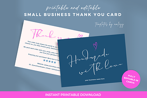 Minimal Thank You Card Template, a Card Template by Elegant_Studio44