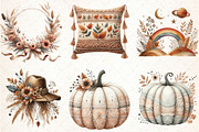 Boho Autumn Clipart, an Illustration by Libby Wishes (Thumbnail 6 of 6)