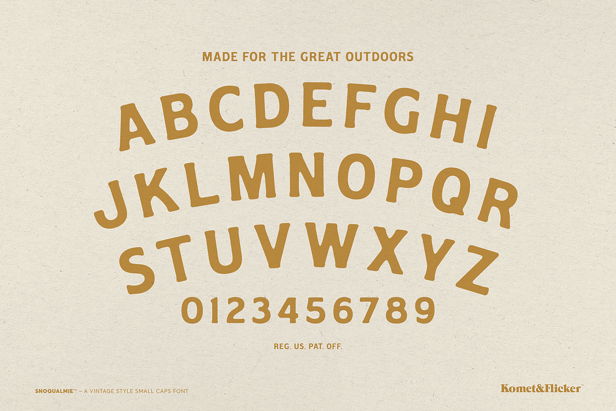 Snoqualmie - A Vintage Style Font, a Serif Font by Komet & Flicker (Photo 14 of 15)