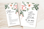 Pink Magnolia Wedding Invitation, an Invitation Template by Artberriez (Thumbnail 3 of 5)