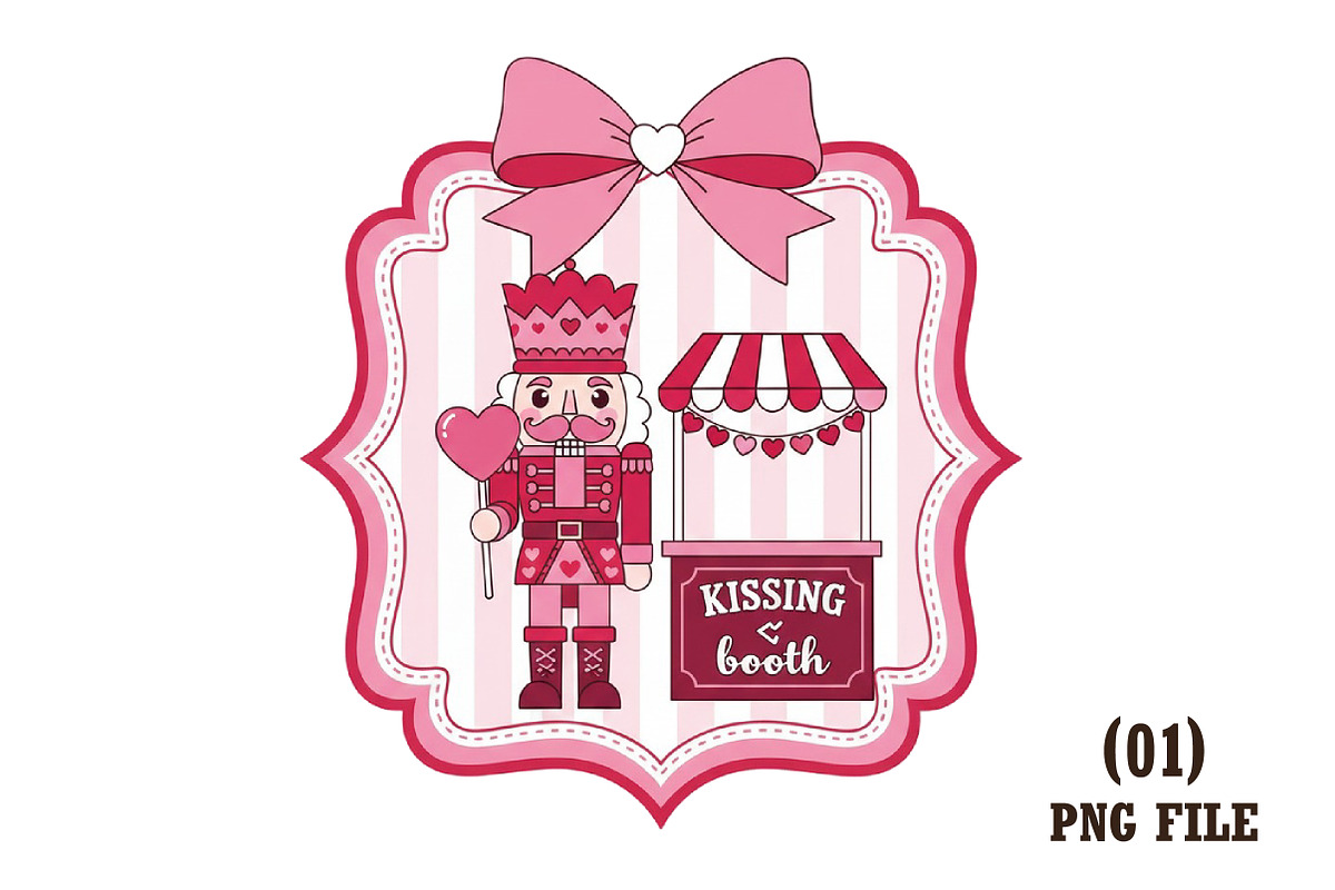 Coquette Nutcracker Valentine PNG, an Illustration by DreamArtGraphic (Photo 1 of 6)