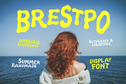 Brestpo Summer Wavy Handmade Display, a Handwritten Font by Maulana Creative (Thumbnail 1 of 7)