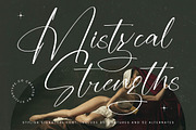 Mistycal Strengths Stylish Signature, a Serif Font by stylishtype.co (Thumbnail 1 of 20)