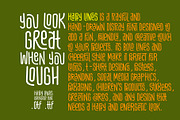 Happy Lines Uppercase Font, a Script Font by akropol (Thumbnail 4 of 6)