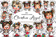 Cartoon-style Christmas Angel, an Illustration by CreationArt (Thumbnail 1 of 5)