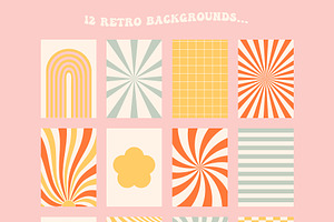 GROOVY SUMMER - Fun Retro Graphics