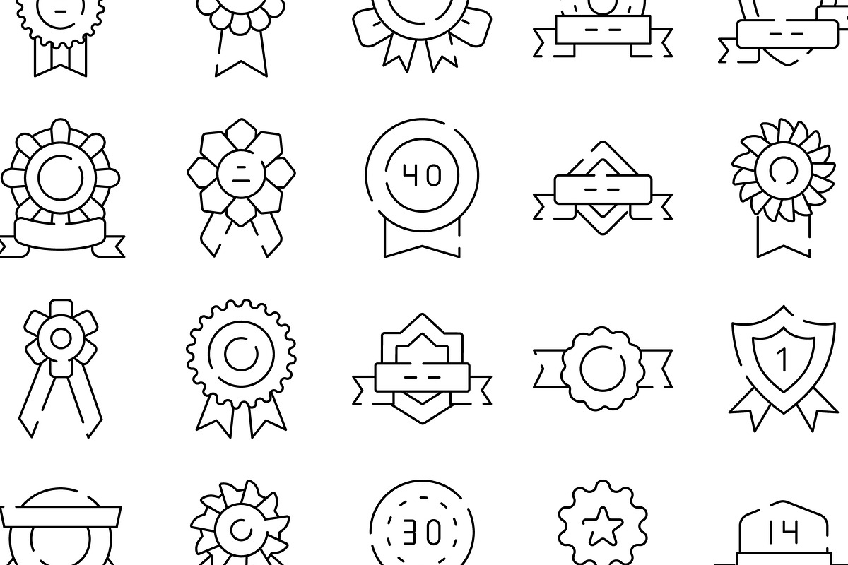 Collecting achievement badges,, an Object Graphic by pikepicture (Photo 3 of 3)