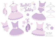 Lavender Ballet Tutus Clipart, an Illustration by Amanda Ilkov (Thumbnail 1 of 2)