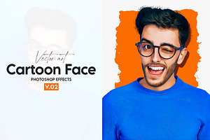 Cartoon Funny Face Vector Art Effect