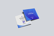 Square Visitor Badge Card Mockup, an Advertising Mockup by Gatamotion (Thumbnail 5 of 5)