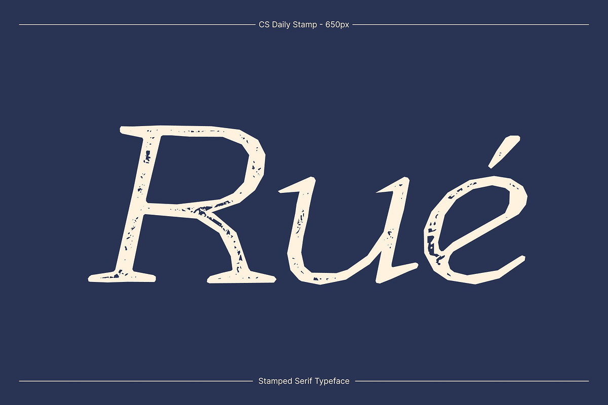 CS Daily Stamp, a Serif Font by Craft Supply Co. (Photo 2 of 8)