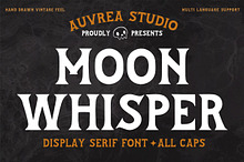 Moonwhisper DISPLAY font