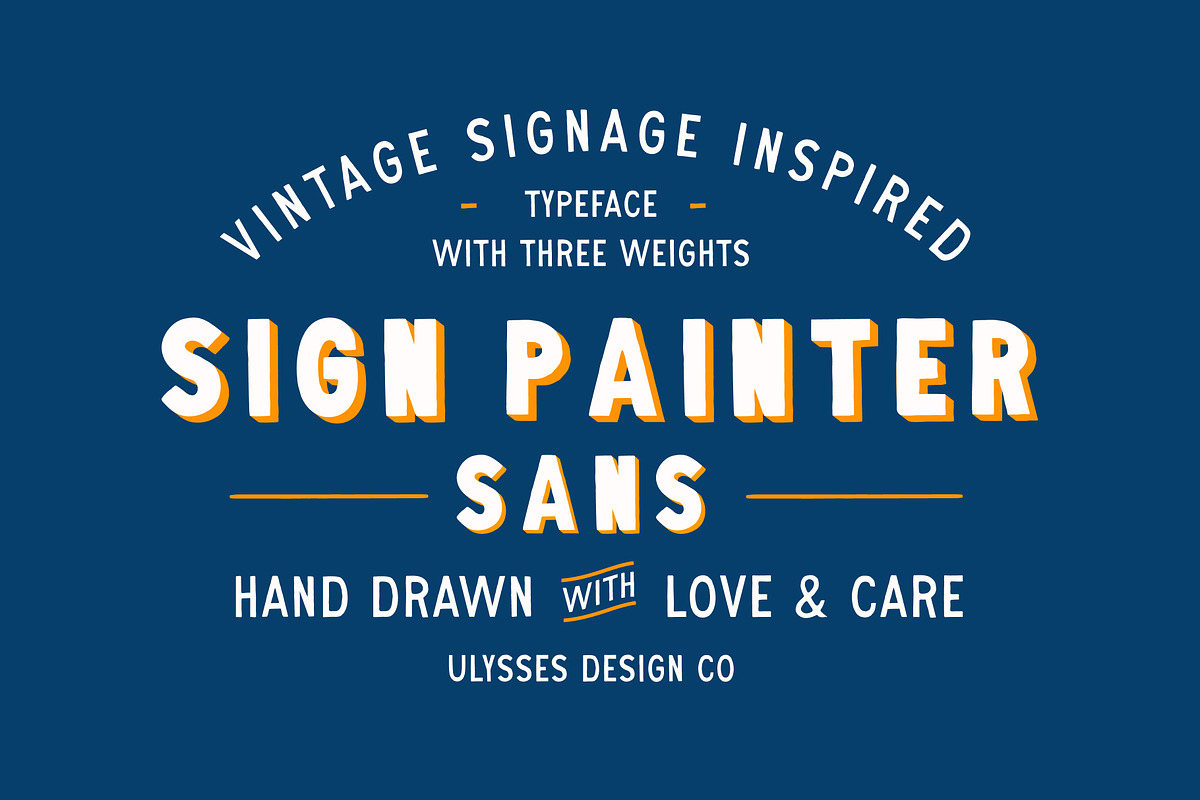 Sign Painter Sans, a Font by Ulysses Design Co (Photo 1 of 12)