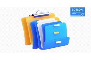 Colorful folder icon set showcasing, a Technology Illustration by ZinetroN
