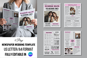 Newspaper Wedding Template, an Invitation Template by ZoloDesignHub (Thumbnail 1 of 10)