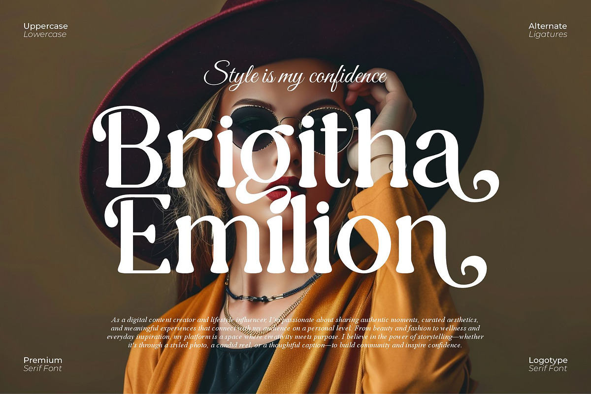 Thalea || Modern Retro Serif Font, a Serif Font by Ermedia Studio (Photo 2 of 10)