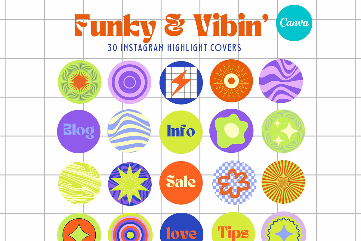 Funky Instagram Templates Bundle, a Social Media Template by Hell Yeah Designs (Photo 11 of 13)