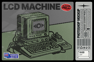 LCD Machine | Photoshop Mockup