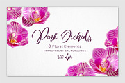 Realistic Orchid Flowers - Isolated, an Object Graphic by Turning Moss (Thumbnail 4 of 6)