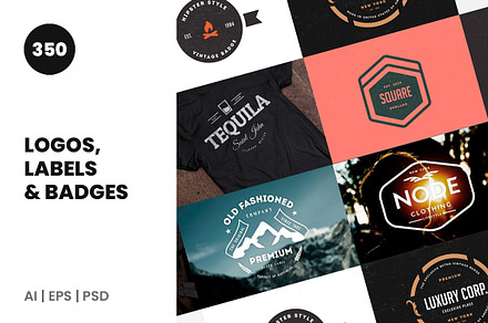 Vintage Logos Labels & Badges