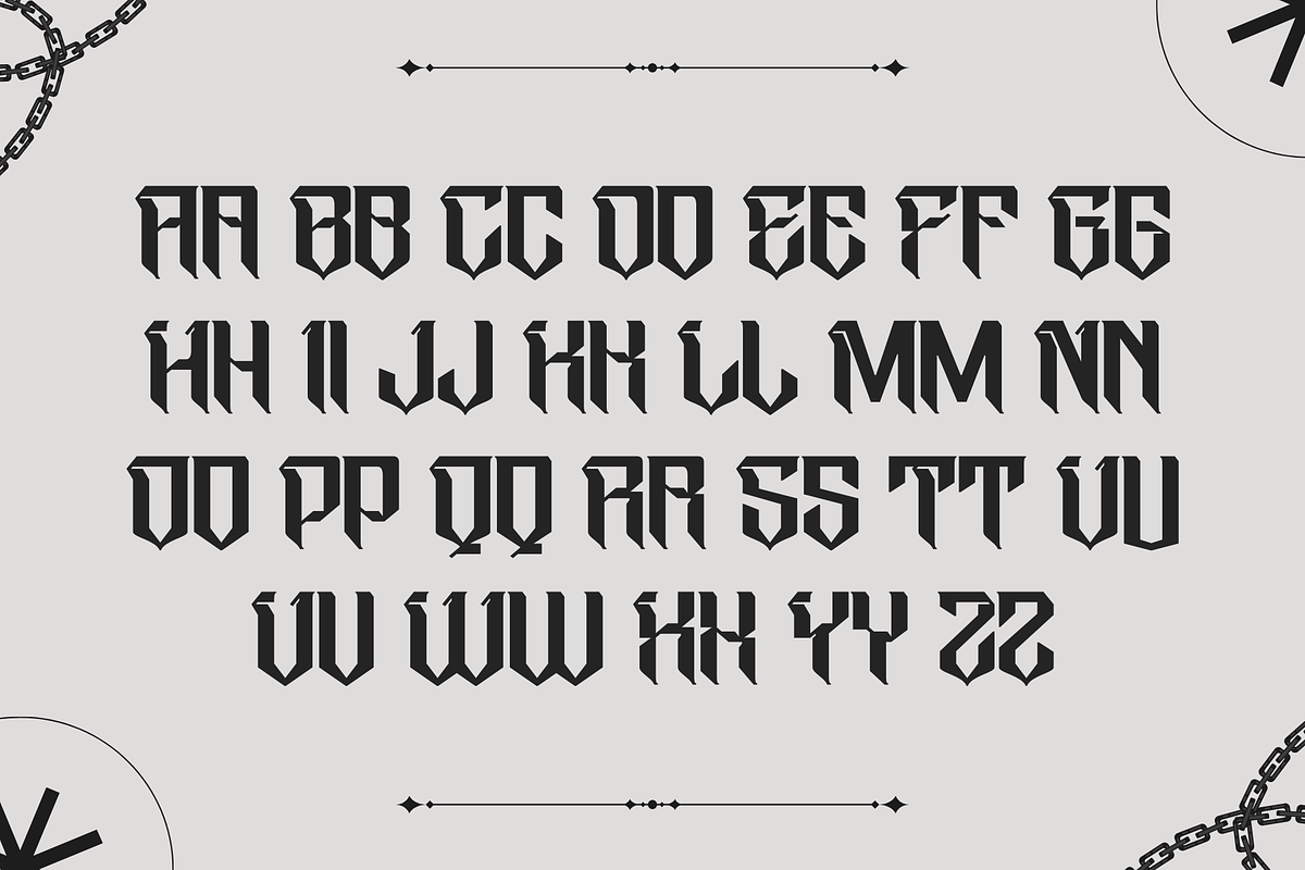 Taeob Gothic - Logo Blackletter Font, a Blackletter Font by Nirmana Visual (Photo 5 of 15)