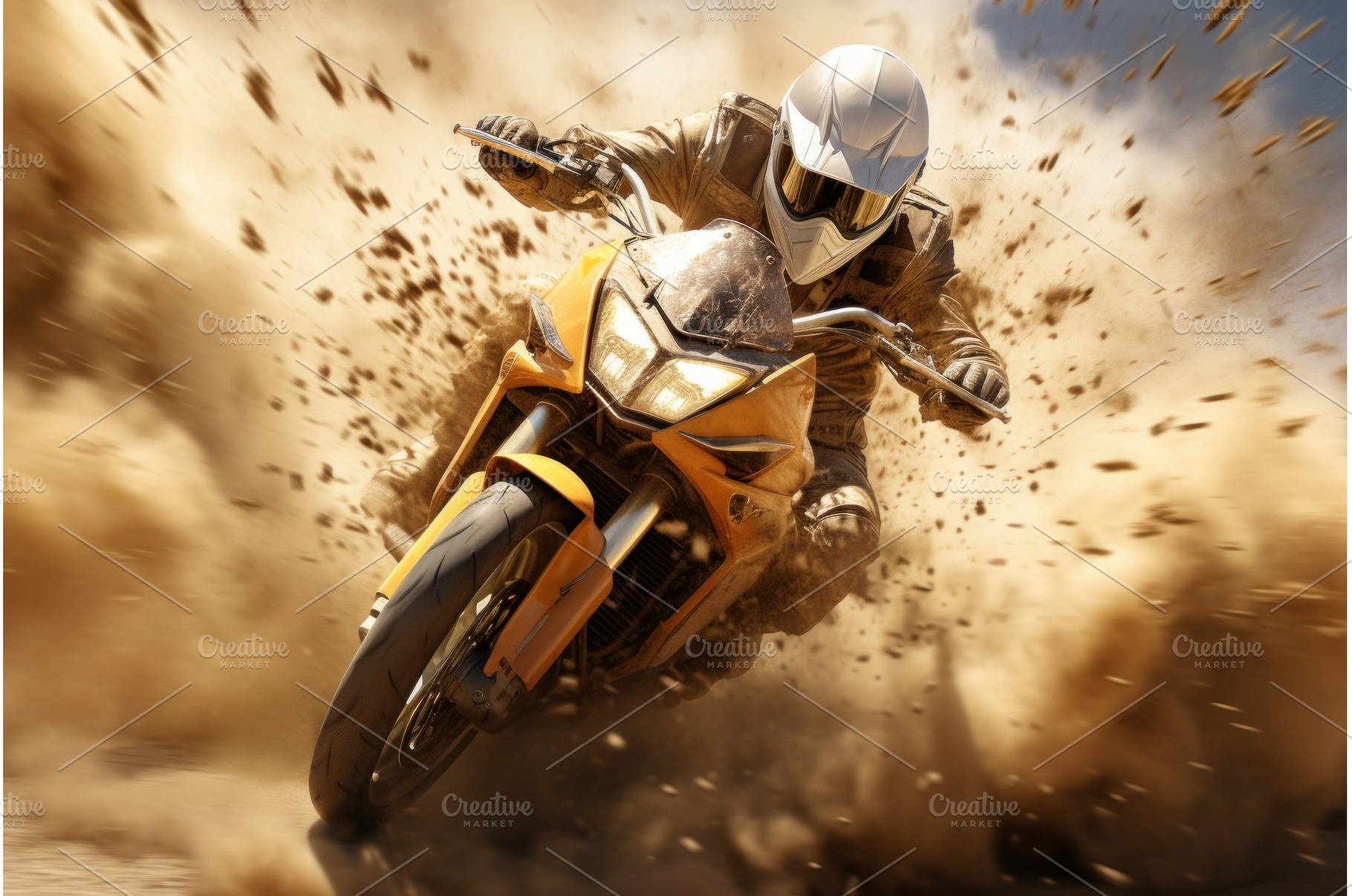 Exhilarating Motorcycle rides high, a Transportation Photo by Ylivdesign