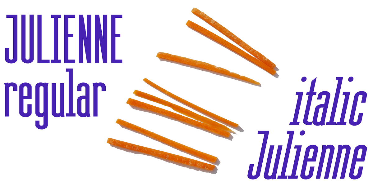 Julienne, a Sans Serif Font by Wiescher-Design (Photo 1 of 4)