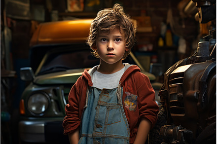 Inventive Car mechanic child garage, an Industrial Photo by Ylivdesign