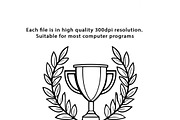 Achievement Award Bundle SVG, a Decorative Illustration by PassionPNGcreation (Thumbnail 2 of 5)