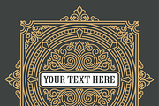 Vintage Ornamental Badges Collection, a Branding & Logo Template by OneVectorStock (Thumbnail 5 of 5)