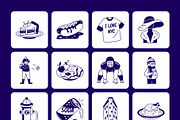 New York Vector Drawing Set, an Outline Icon by Vectors Market (Thumbnail 7 of 8)