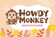 Howdy Monkey, a Font by khurasan (Thumbnail 1 of 4)