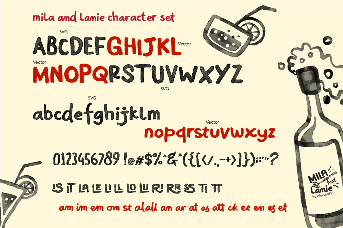 Mila and Lanie - Handlettered, a Handwritten Font by Olexstudio (Photo 7 of 7)